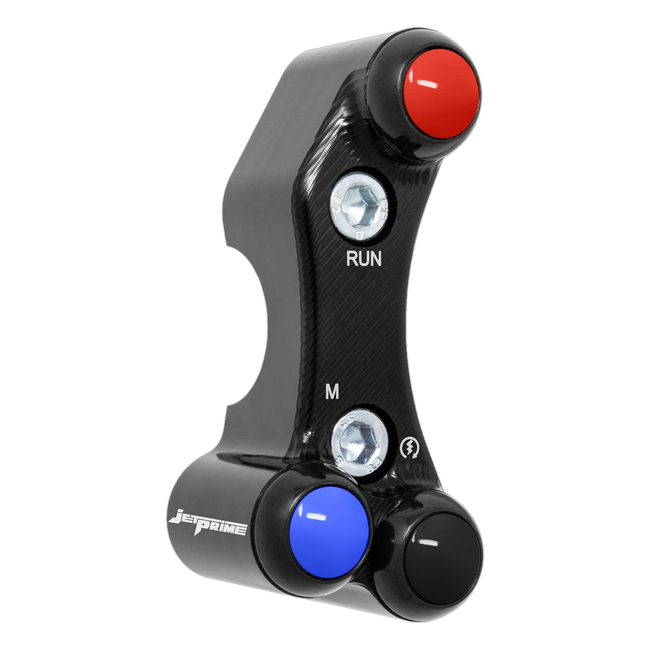 Lenkerschalter Superbike rechts JetPrime BMW M 1000 RR (20-26) JP SPD 038M – für MoTeC-Dashboard, fluchtendes Lochbild