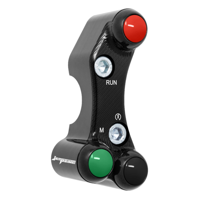 Lenkerschalter Superbike rechts JetPrime BMW S 1000 RR (15-18) JP SPDB 008 – für BMW-Stock-Pro-Dashboard, versetztes Lochbild