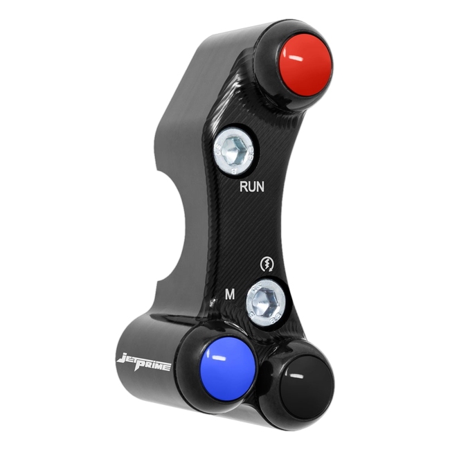 Lenkerschalter Superbike rechts JetPrime BMW M 1000 RR (20-26) JP SPDB 038M – für MoTeC-Dashboard, versetztes Lochbild