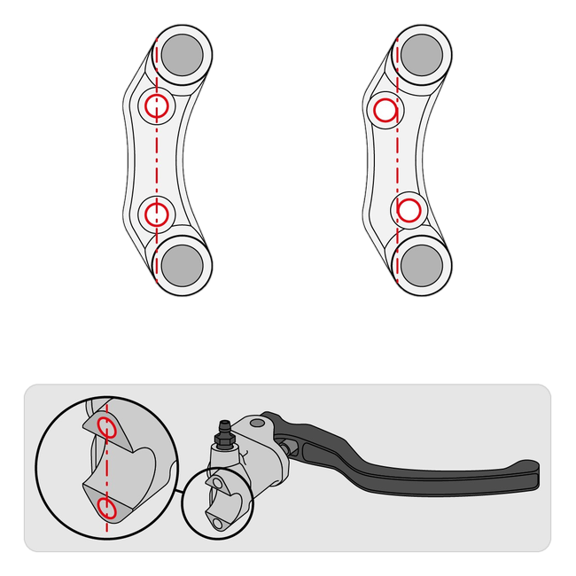 Lenkerschalter Street rechts JetPrime Kawasaki Ninja 400 (18-24) JP PLDB 024 – versetztes Lochbild