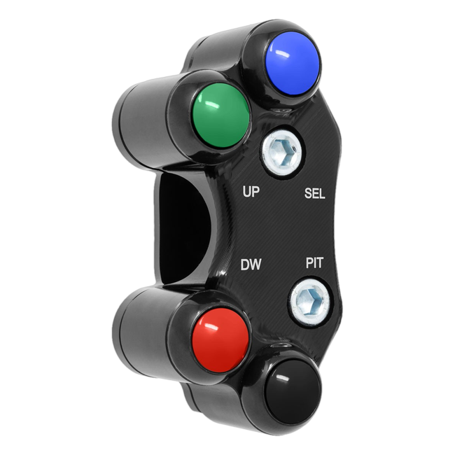 Lenkerschalter SuperSport links JetPrime Yamaha YZF-R3 (19-24) JP SPS MK300 – für Mectronik-Dashboard