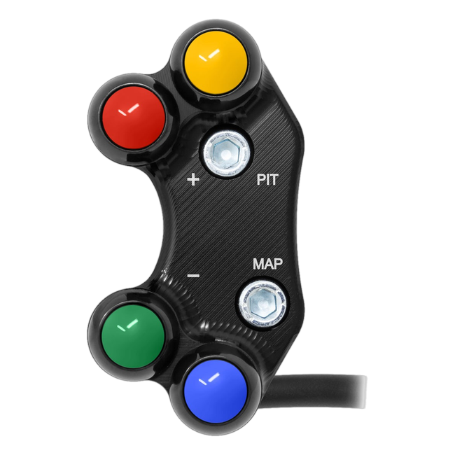 Lenkerschalter SuperSport links JetPrime Yamaha YZF-R6 Race (21-25) JP SPS MK601Y – für Mectronik-Dashboard