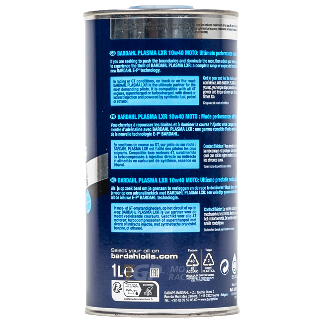 Bardahl 10W40 Plasma LXR - 1 litro de aceite premium 