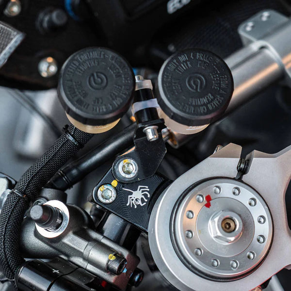 Bracket kit for brake/clutch reservoir WorldSSP Feel Racing Ducati Panigale V2 955 (20-24) FR.08.KIT 