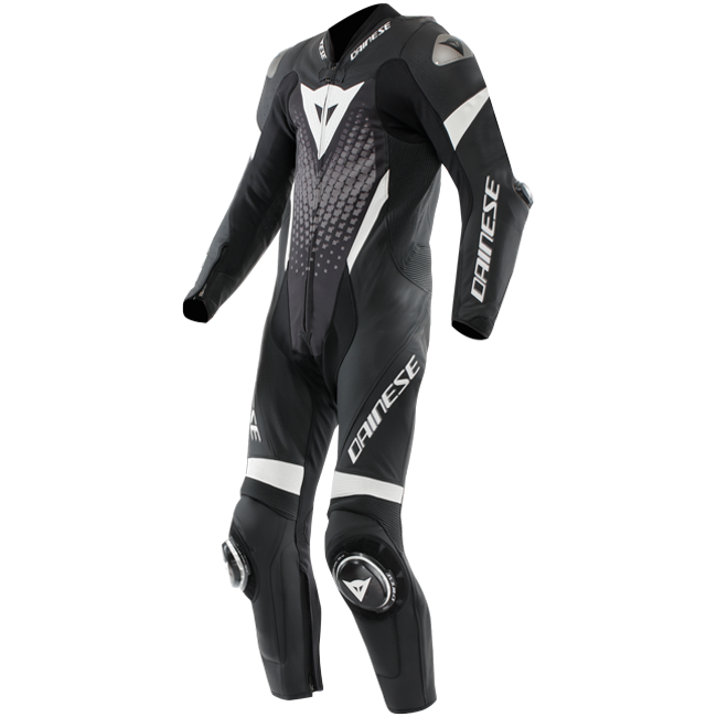 Dainese Laguna SECA 6 one -piece leather combination - perforated racing suit | Men | Black-and-white