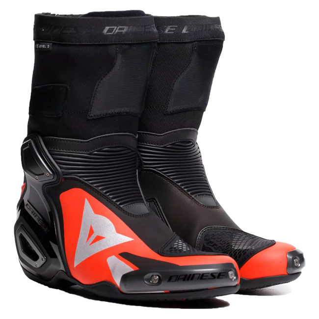 Dainese Axial 2 Racing and Street Motorcycle Boots | Men's | Black/Red | 20179000526280 