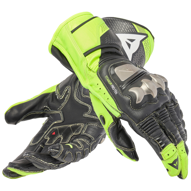 Dainese Full Metal 7 Racing Motorcycle Leather Gloves | Men's | Neon Yellow/Black 