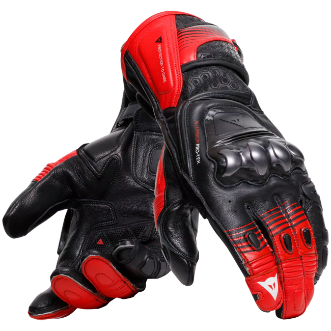 Dainese Fiero Racing motorcycle leather gloves | Men | Black/red | 2018100025A700