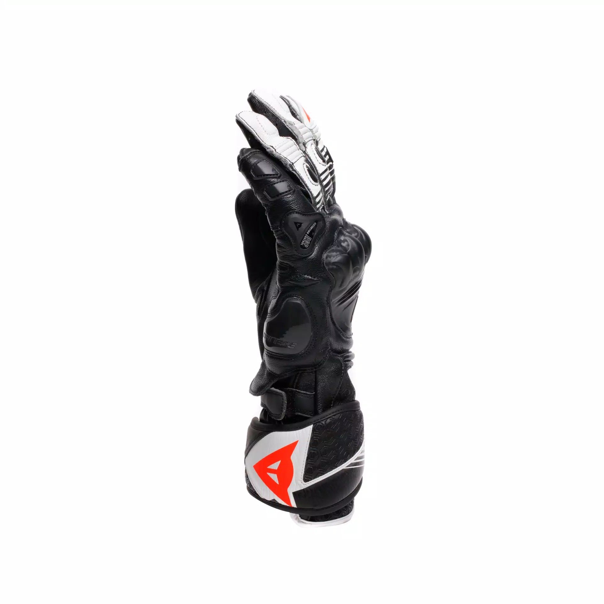 Dainese Fiero Racing motorcycle leather gloves | Men | Black/white | 2018100025N3200