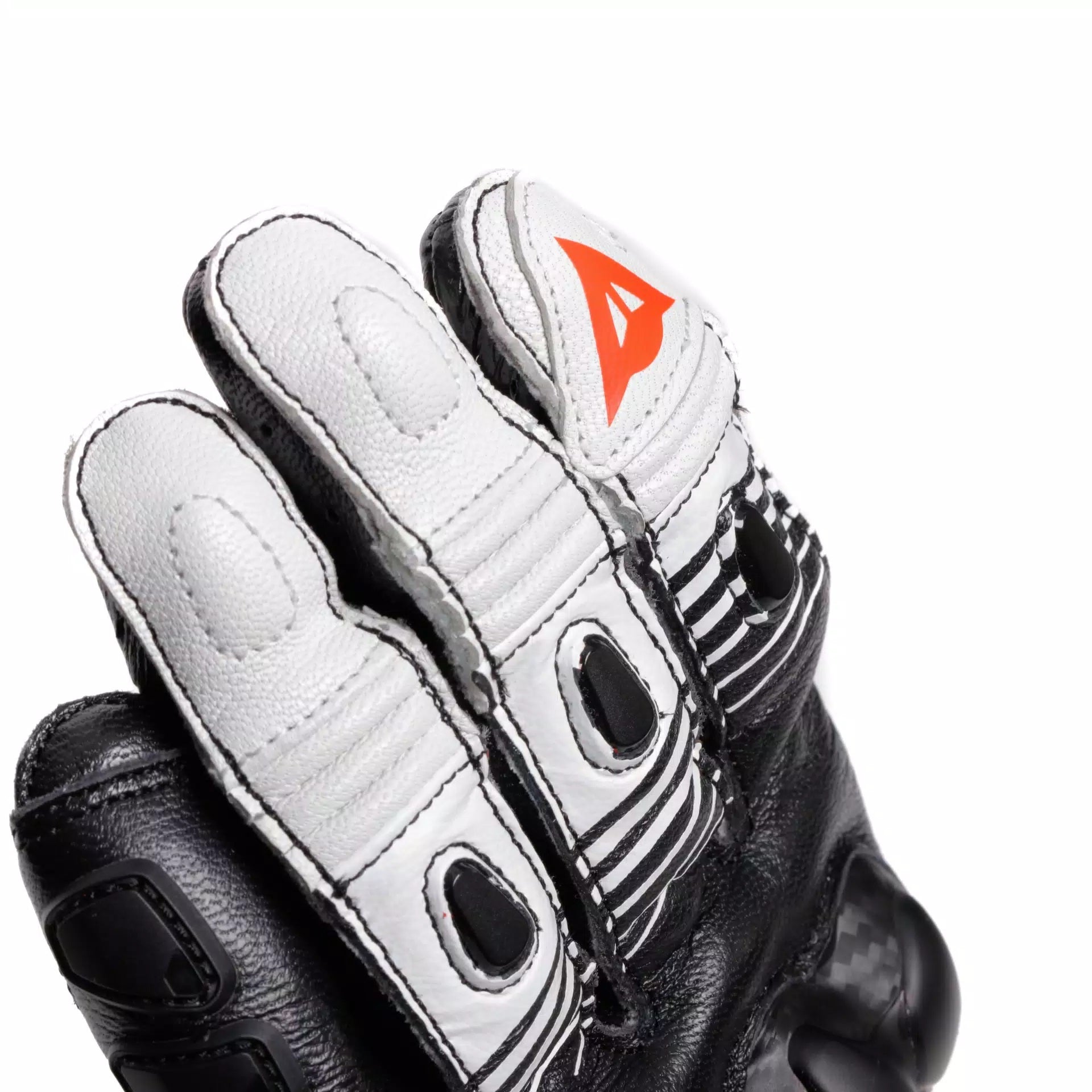 Dainese Fiero Racing motorcycle leather gloves | Men | Black/white | 2018100025N3200
