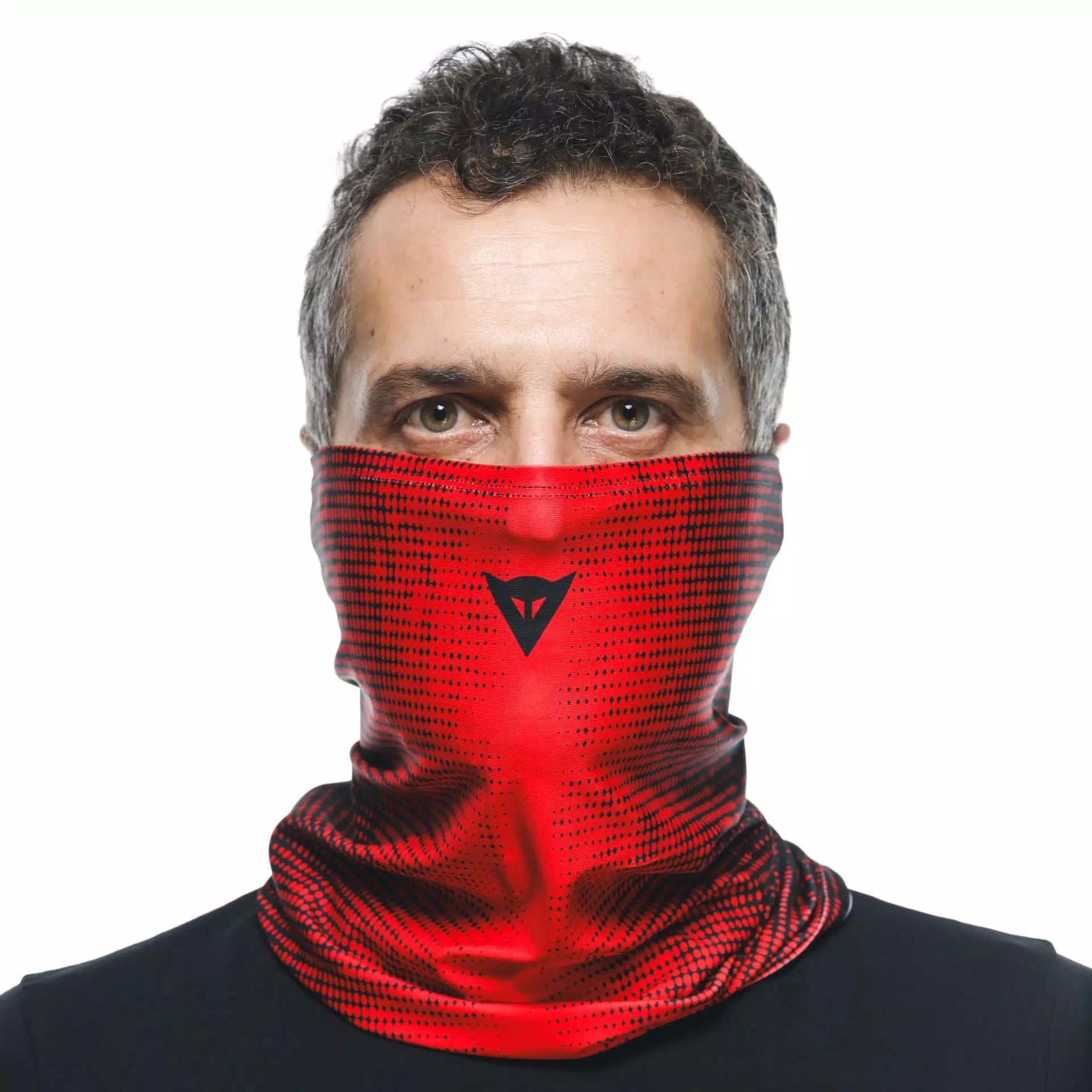 Dainese neckerchief black/red with Dainese logo | 201910000881L001