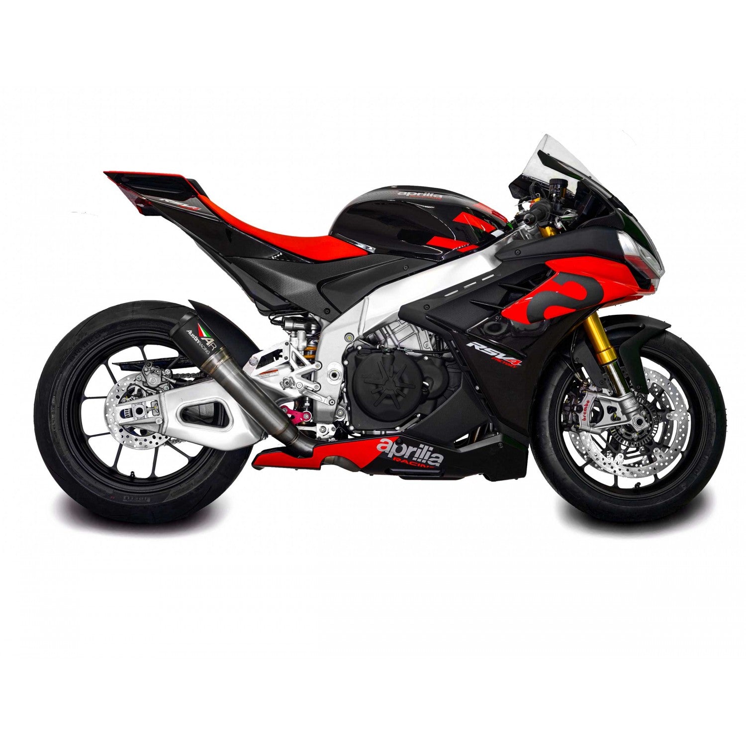 Silenciador Austin Racing Slip-On (GP1R/GP2R/V3) Aprilia RSV4/RF/RR/1100 Factory (17-25) 
