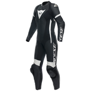 Dainese Grobnik Lady one -piece leather combination - perforated racing suit | Women | Black-and-white
