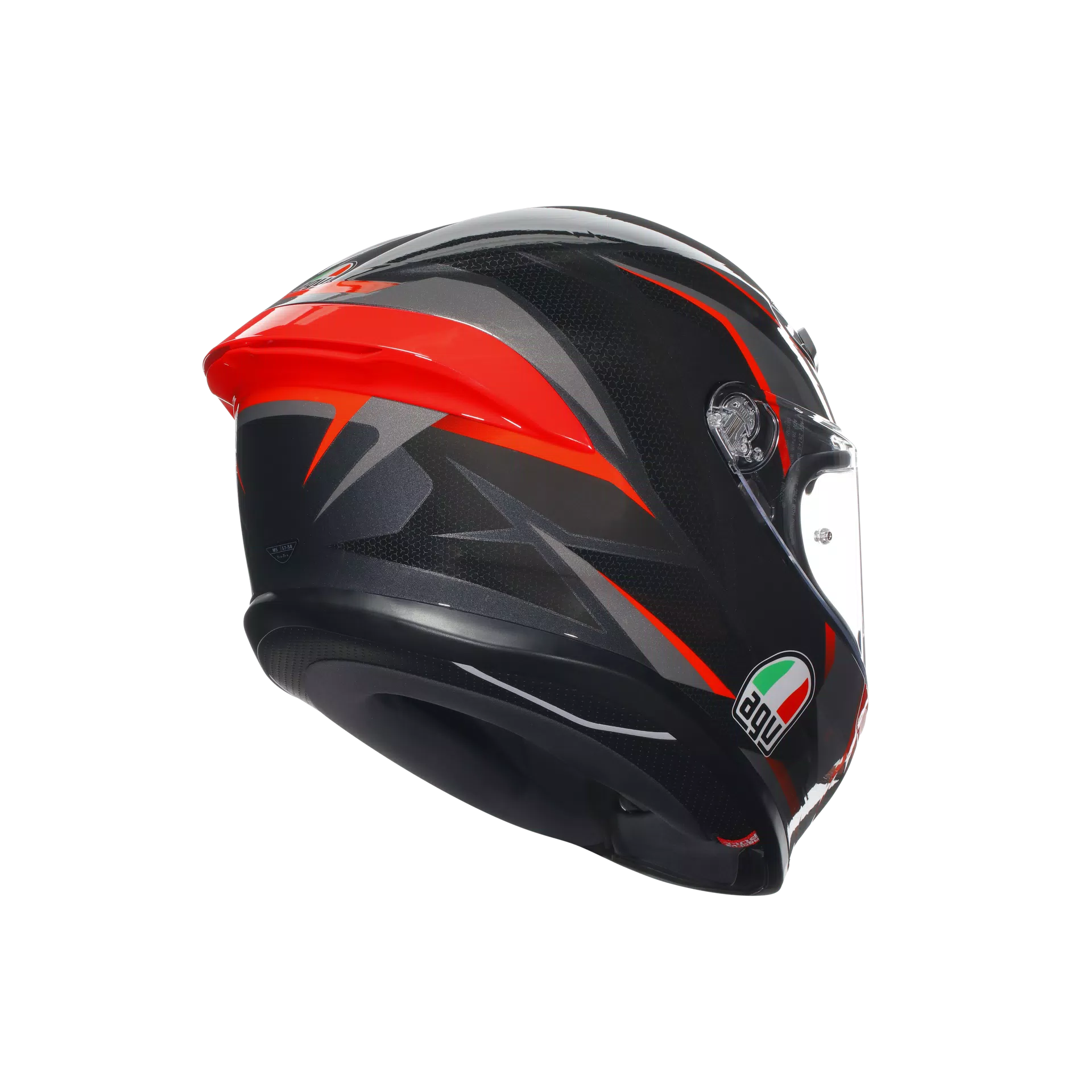 AGV K6 S Helm Slashcut black/gray/red | 2118395001014
