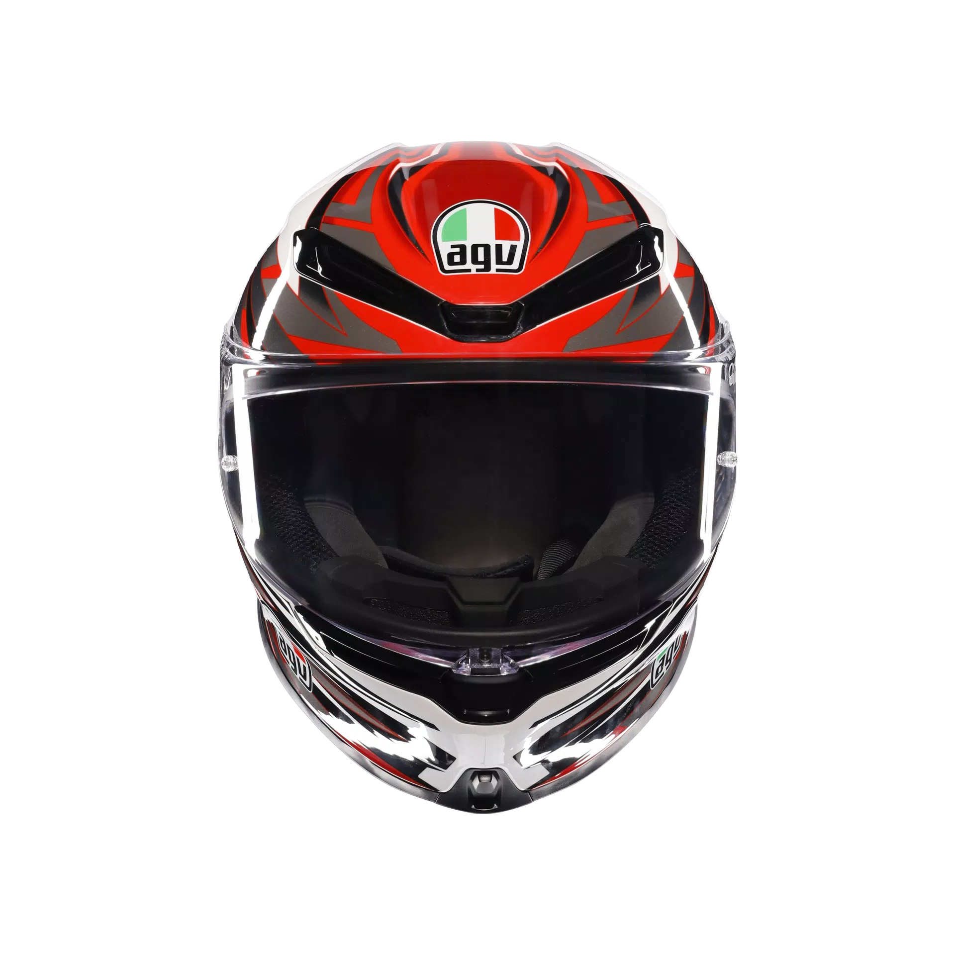 AGV K6 S Casco Reeval Blanco/Rojo/Gris | 2118395001023 