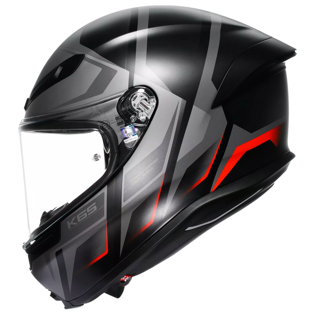 AGV K6 S helmet karve matt black/gray/red | 2118395001024