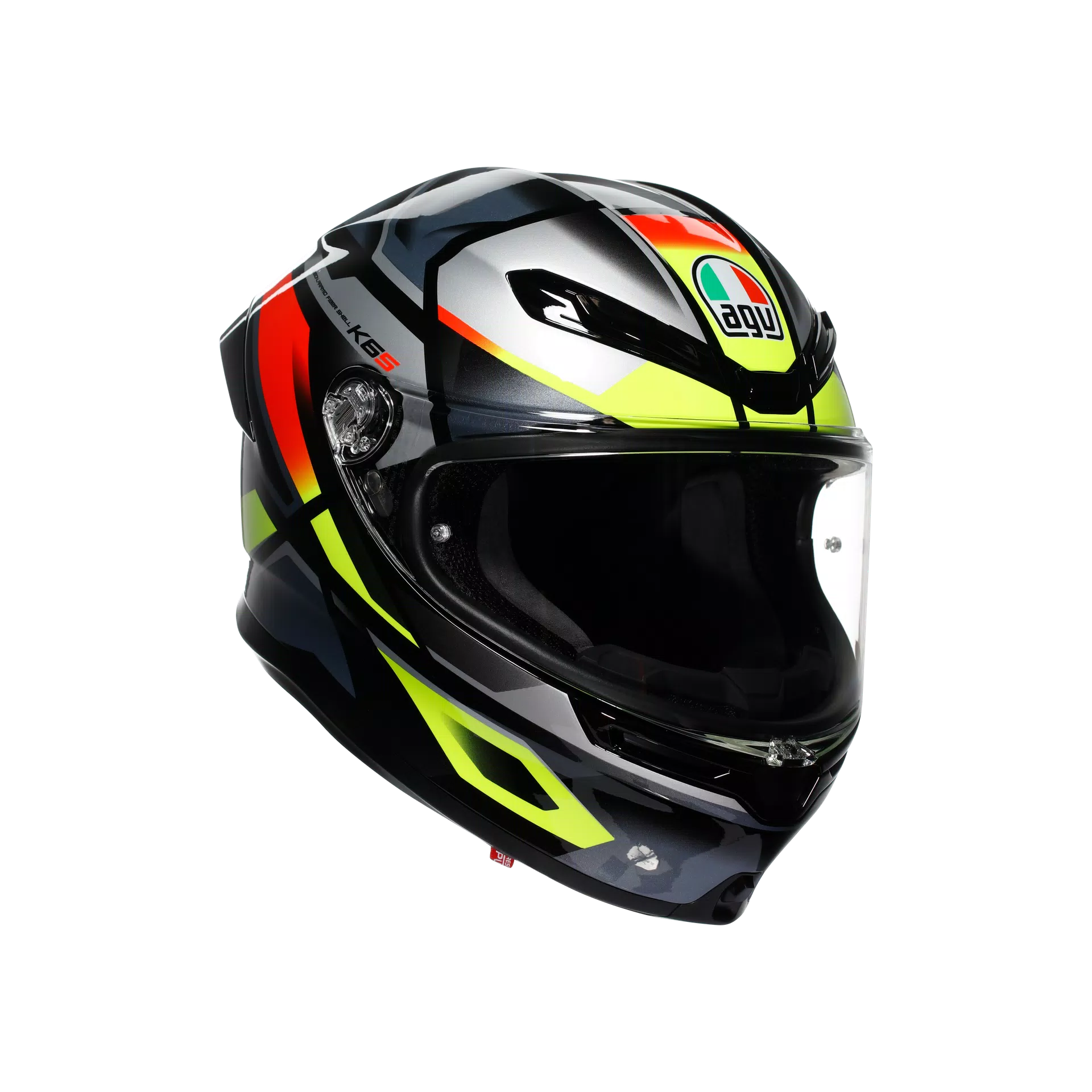 AGV K6 S Helm Erazer Black/Red/Yellow Fluo | 2118395001026