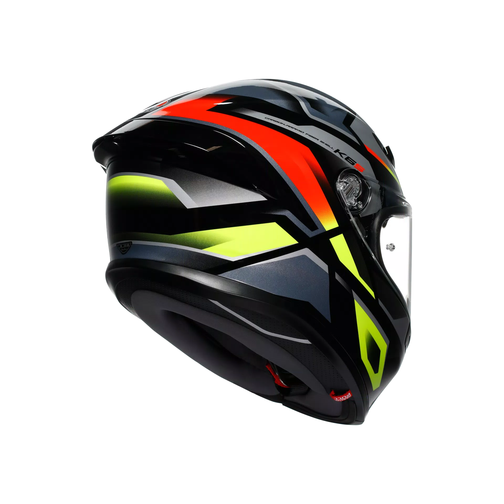 AGV K6 S Helm Erazer Black/Red/Yellow Fluo | 2118395001026