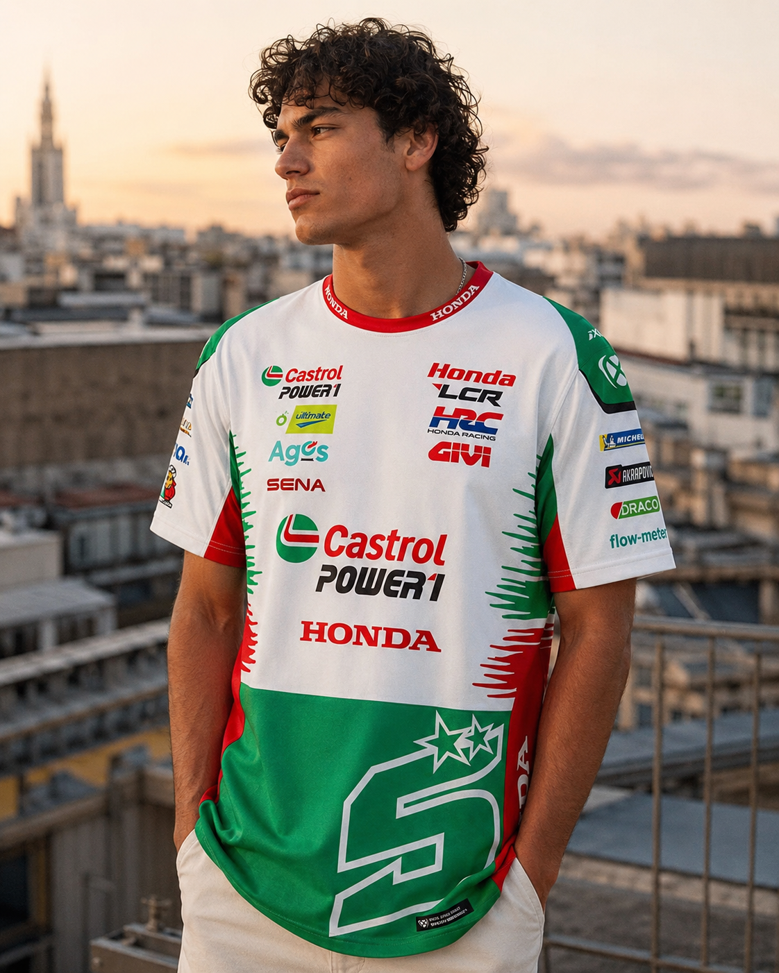 LCR Honda Racing Team Johann Zarco #5 T-Shirt Replica Men 2026 IXON 