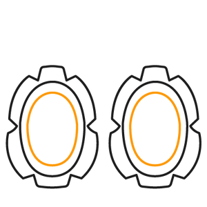 1x Deslizaderas de rodilla Flag Series George Cross