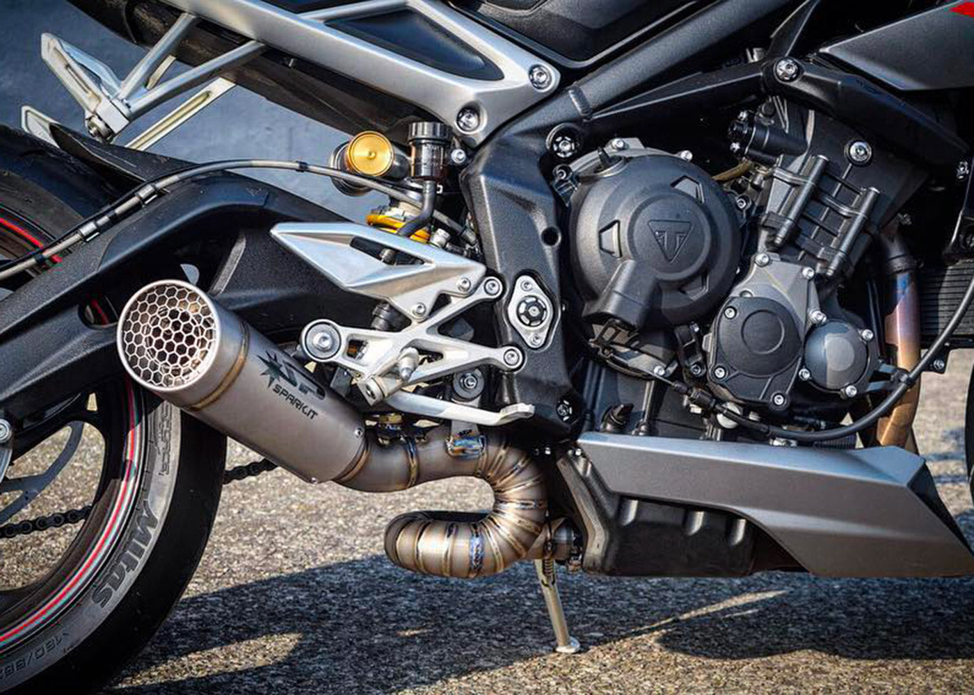 Spark Exhaust Verbindungsrohr Racing Titanium Triumph Street Triple 765 R/RS (17-26) GTR0501R