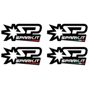 Spark Exhaust Auspuffteil Racing Satz Sticker 2 Heat-Resistant 2 Standard Stickers Universal SKIT130