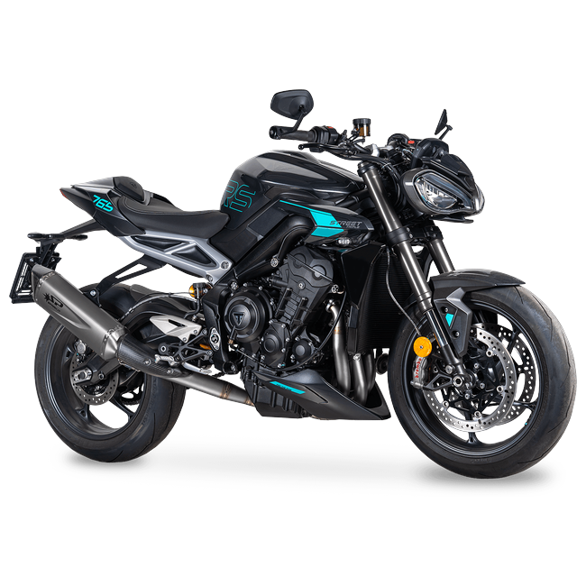 Spark Exhaust Halbkomplette Anlage Satz Force Evo 350 mm WSSP600 Replica Triumph Street Triple 765 R/RS (20-26) GTR0510T