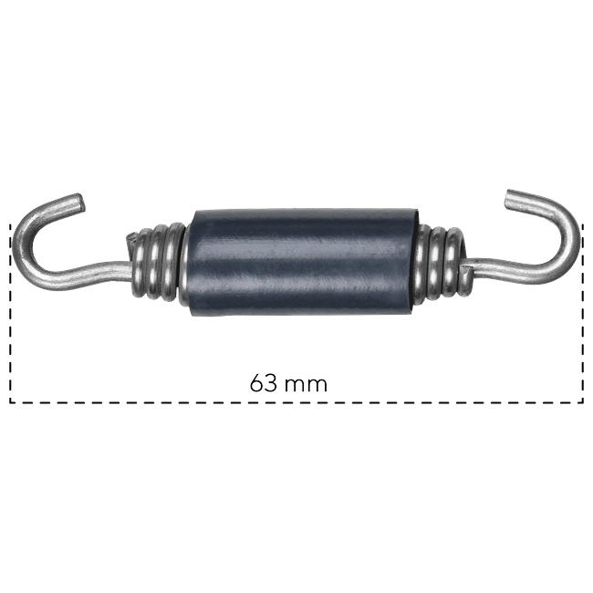 Spark Exhaust Schelle Universal Spring 63 mm Rubber Sleeve MOLLA07