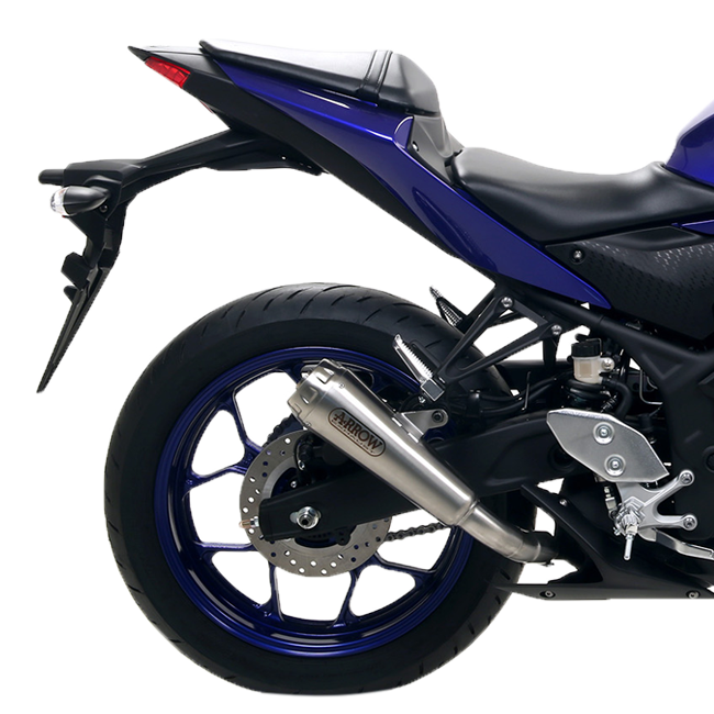 Escapamento Arrow Slip-On Pro-Race de acero inoxidable para Yamaha YZF-R3 (19-20) 71894PRI 
