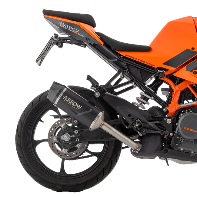 Arrow Slip-on Indy-Race Aluminum Dark KTM RC 390 (22-25) 71957AKN