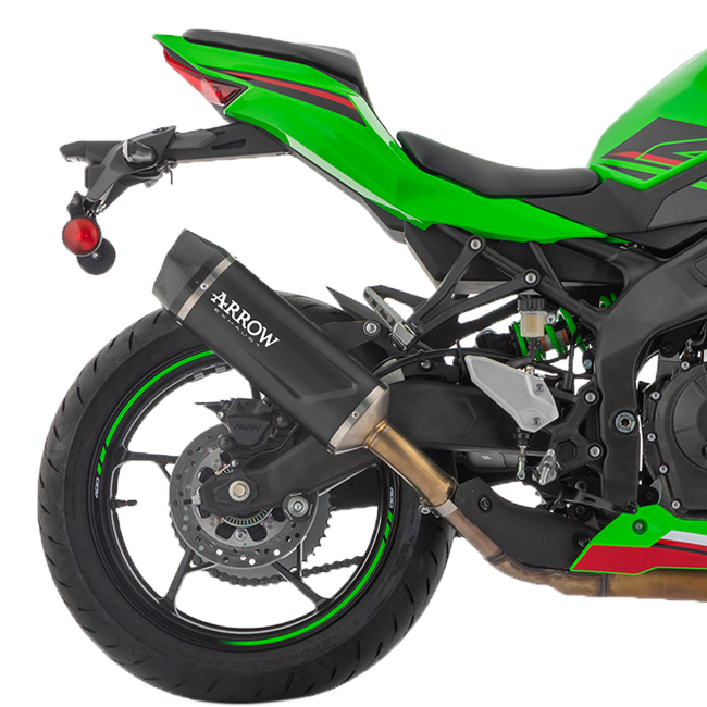 Arrow Slip-on Indy Race Aluminum Dark Kawasaki ZX-4RR (23-25) 71963AKN
