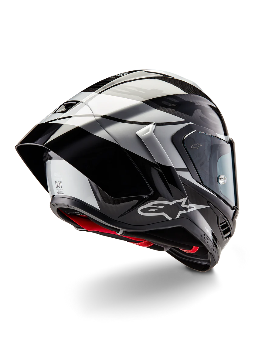 AlpineStars Supertech R10 Element helmet carbon carb black silver 8200324-1368
