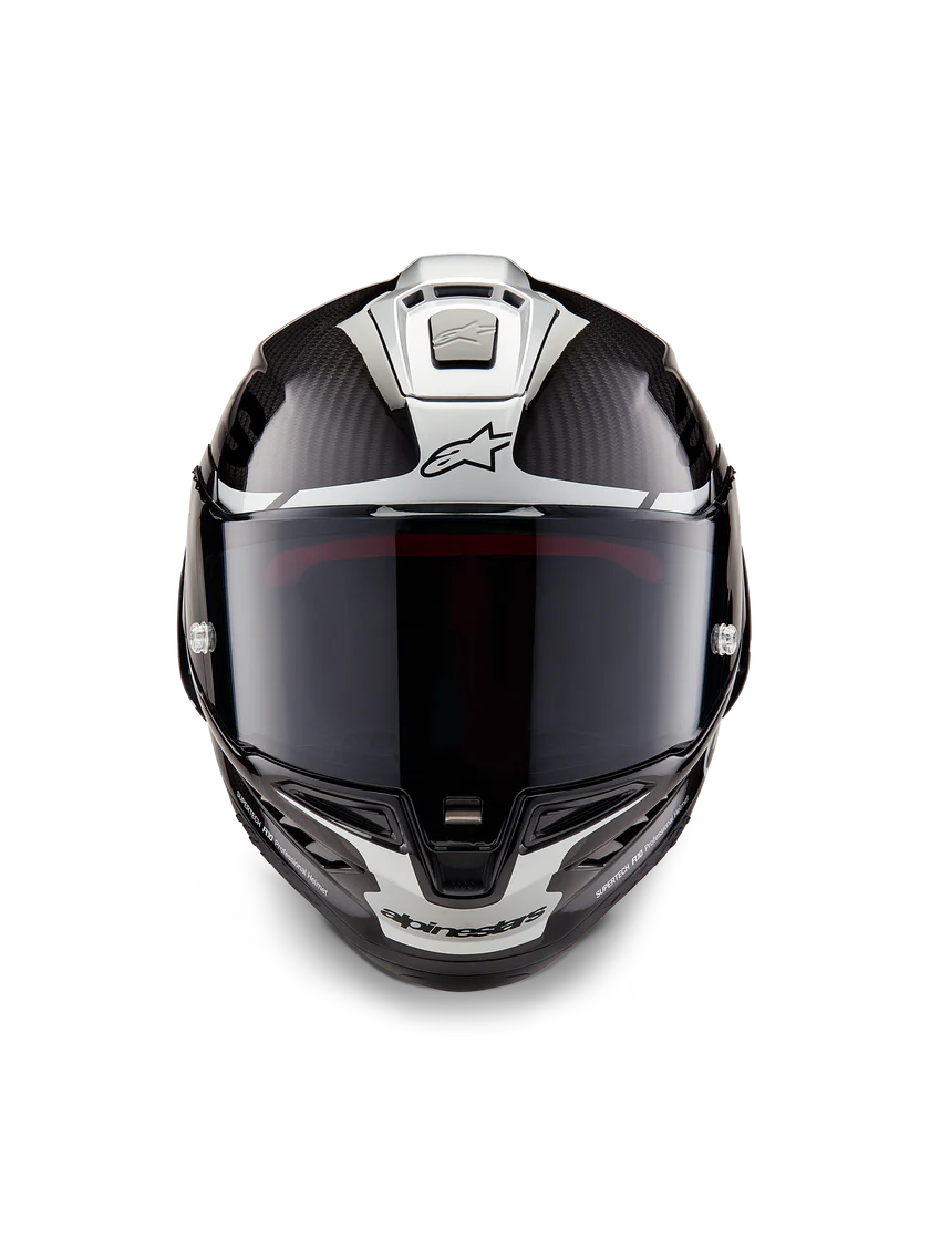 AlpineStars Supertech R10 Element helmet carbon carb black silver 8200324-1368
