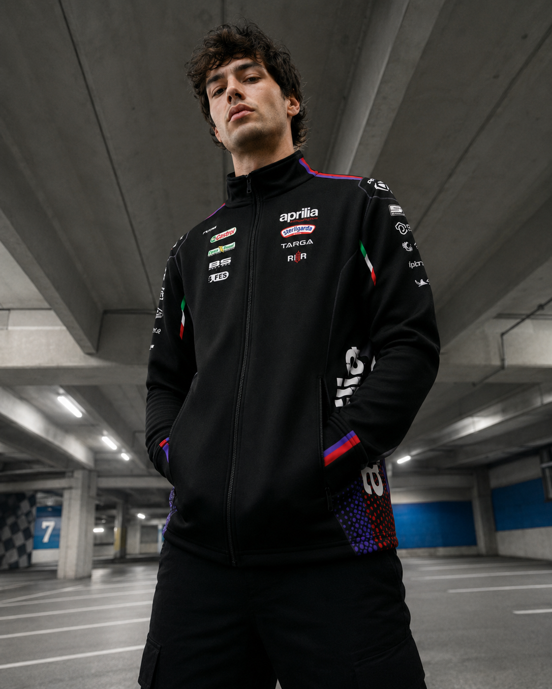Aprilia Racing Team Zip Sweat Jacket Replica 2026 Men IXON 