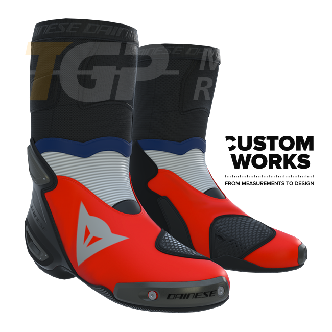 Dainese Axial 2 Racing and Street Motorcycle Boots for Men | Francia Edition | Custom Works 