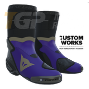 Dainese Axial 2 Racing and street motorcycle boots | Men | Viola / Magnesium | Custom Works 