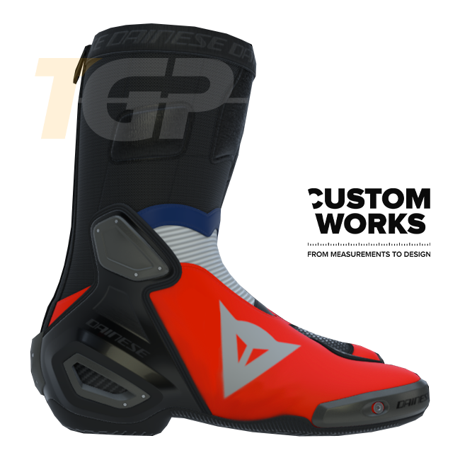 Dainese Axial 2 Racing and Street Motorcycle Boots for Men | Francia Edition | Custom Works 