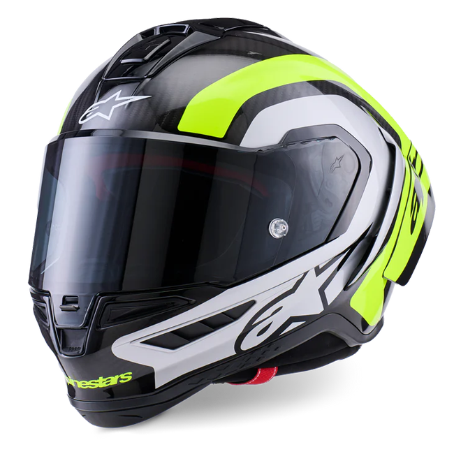 Alpinestars Supertech R10 Helmet Arius Yellow Fluo Gloss 8203926-1699 