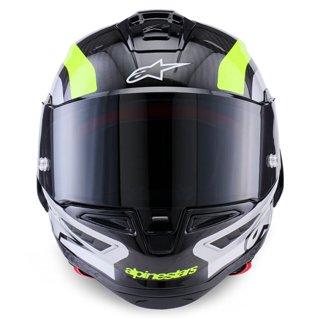 Alpinestars Supertech R10 Helmet Arius Yellow Fluo Gloss 8203926-1699 