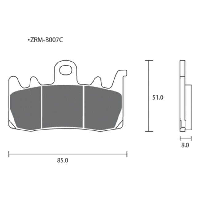Maßzeichnung ZCOO B007