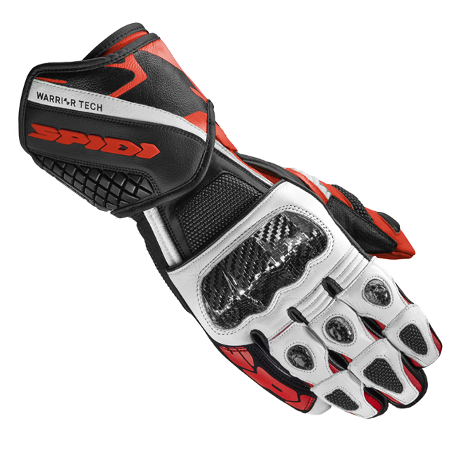 Spidi Carbo 5 Racing Motorcycle Leather Gloves | Men | Red | A185014 
