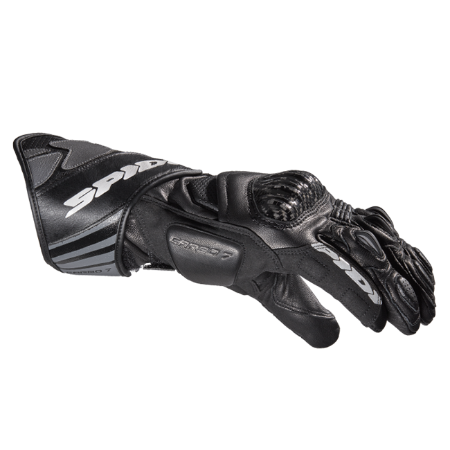 Spidi Carbo 7 Racing Motorcycle Leather Gloves | Men's | Black | A210026 