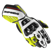 Spidi Carbo Track Evo Racing Motorcycle Leather Gloves | Men's | Black/Neon Yellow | A203394 