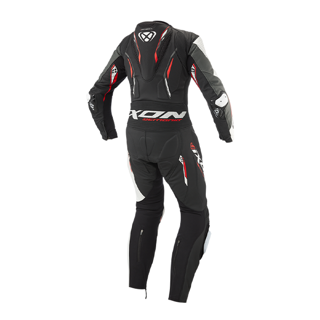 IXON Demonio one-piece suit Leather Suit – perforated racing suit | men | black/white/red 