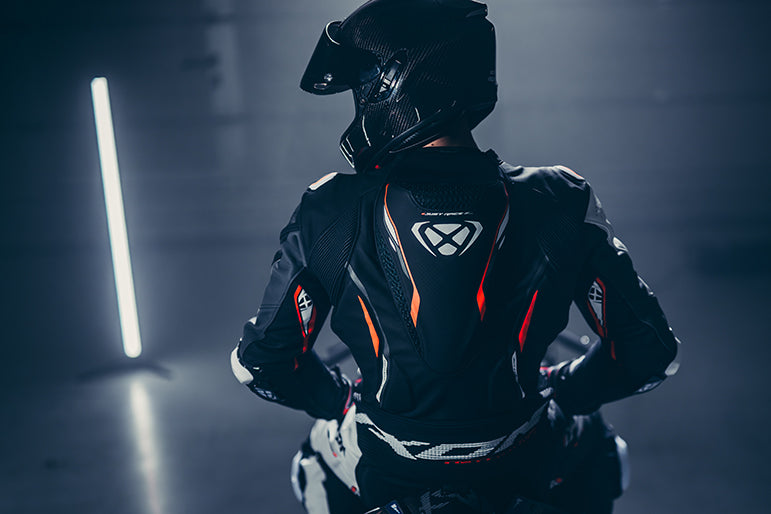 IXON Demonio one-piece suit Leather Suit – perforated racing suit | men | black/white/red 