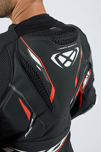 IXON Demonio one-piece suit Leather Suit – perforated racing suit | men | black/white/red 
