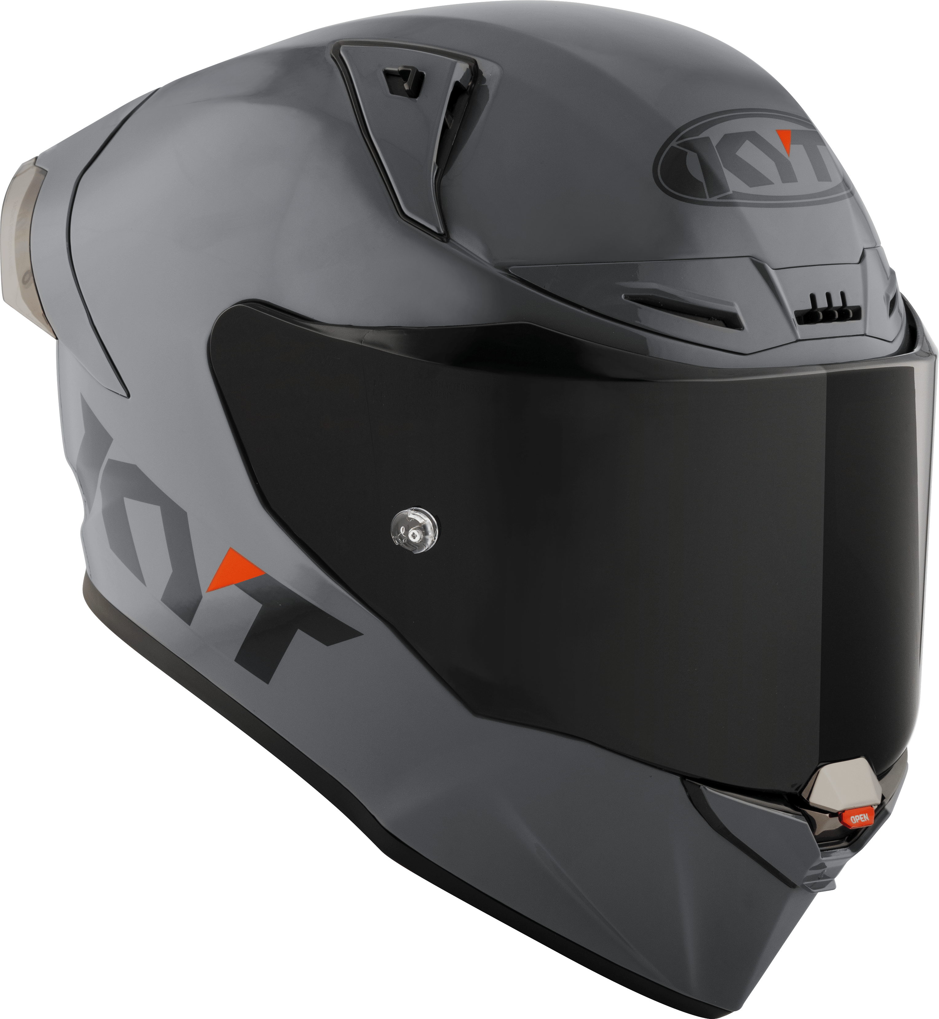 Casco de competición KYT R1R Plain gris Y6R100W1 