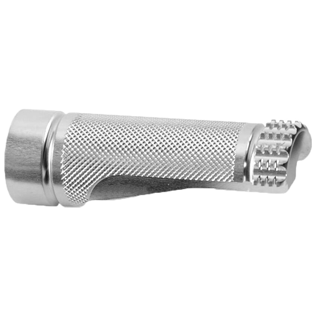 LighTech Repuesto de estribo fijo 75 mm – Plata/Negro | FTR1098 