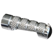 Light-tech replacement footrest firm 70.5 mm-silver/black | RFTR245-248