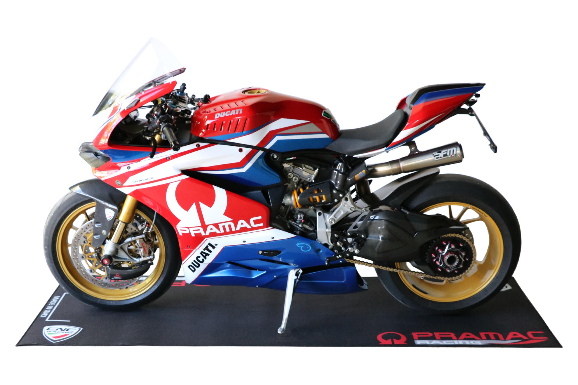 Motorcycle Pit & Garage Carpet 220 x 80 cm Pramac Racing Limited Edition CNC Racing GA003BPR 